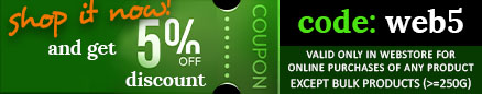 get 5% discount with coupon code: web5